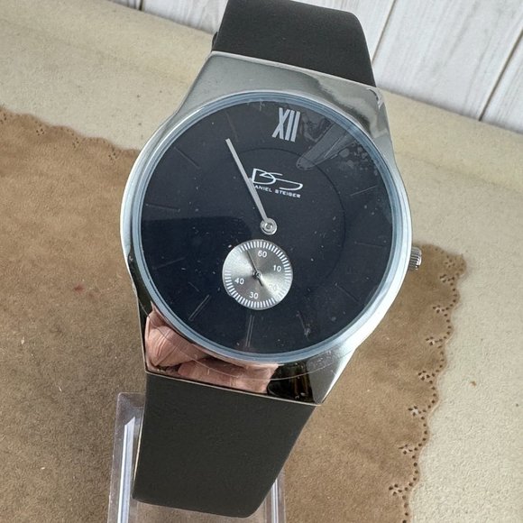 Vintage Daniel Steiger Steel on Black On Stainless Steel - Picture 8 of 8